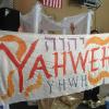 Our "YAHWEH" Flag at a Paul Wilbur Concert in New Jersey
